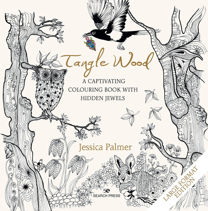 Tangle Wood A Captivating Colouring Book with Hidden Jewel