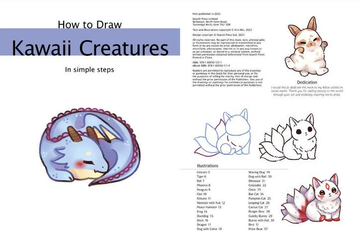 How To Draw Kawaii Creatures In Simple Steps Book