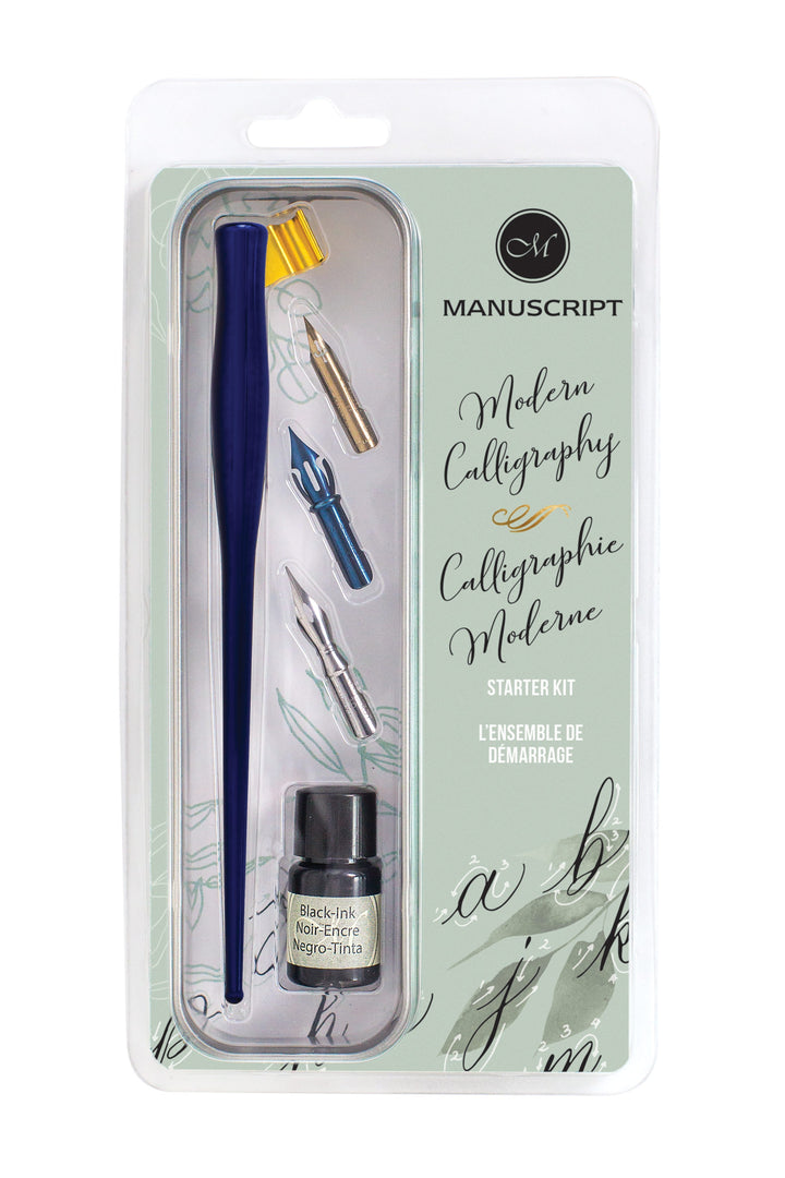 Manuscript Modern Calligraphy Oblique Set Navy