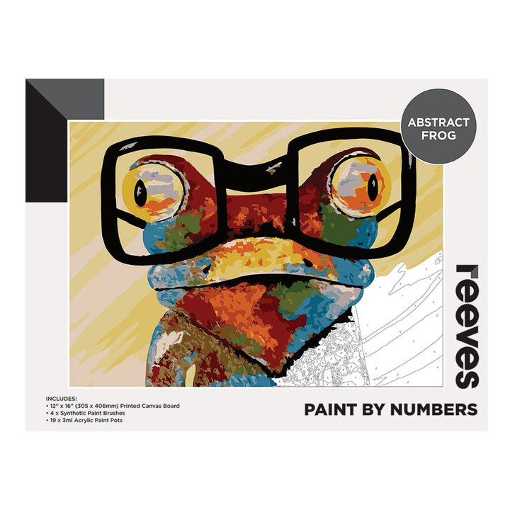 Reeves Artist Acrylic Paint by Numbers Frog