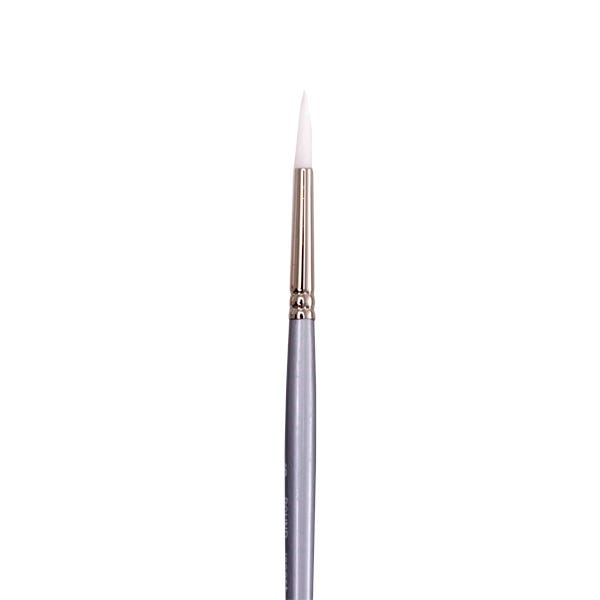 Jasart White Taklon Round Brushes