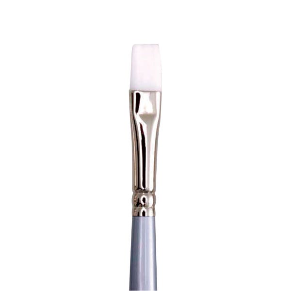 Jasart White Taklon Short Flat Brushes