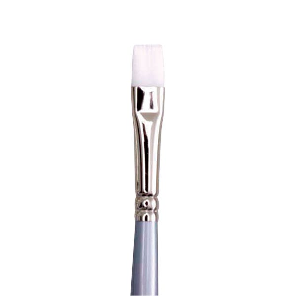 Jasart White Taklon Short Flat Brushes