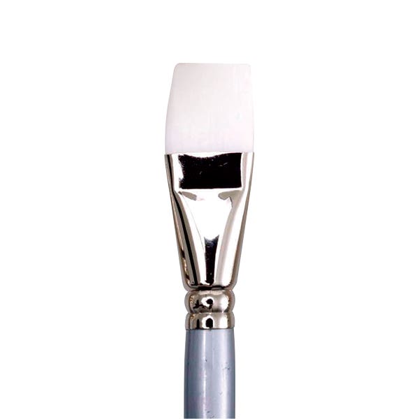 Jasart White Taklon Short Flat Brushes