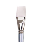 Jasart White Taklon Short Flat Brushes
