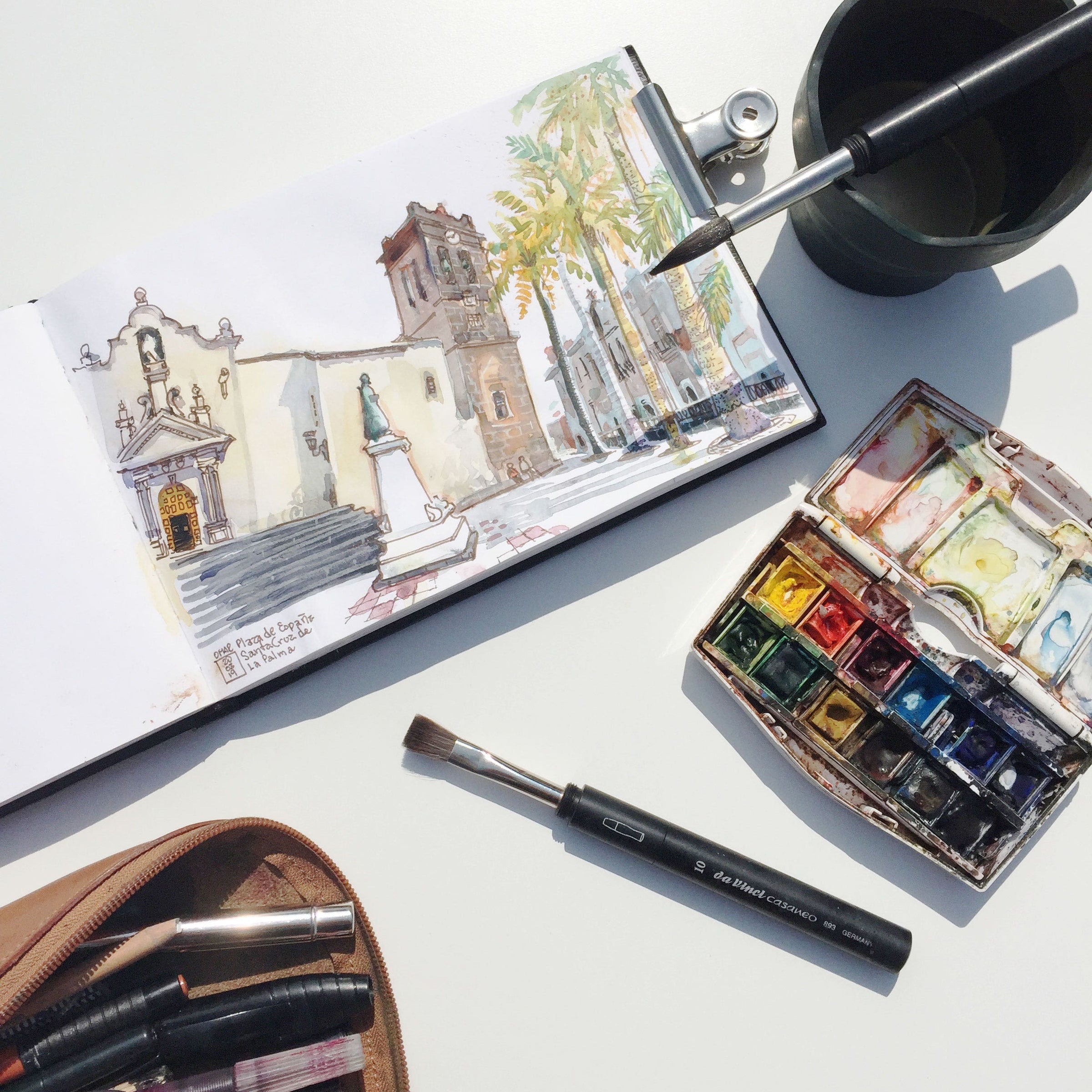 Da Vinci Casaneo 1593 Travel Pocket Synthetic Round Brushes