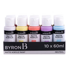 Byron Matte Acrylic Paint Neutral Set 10