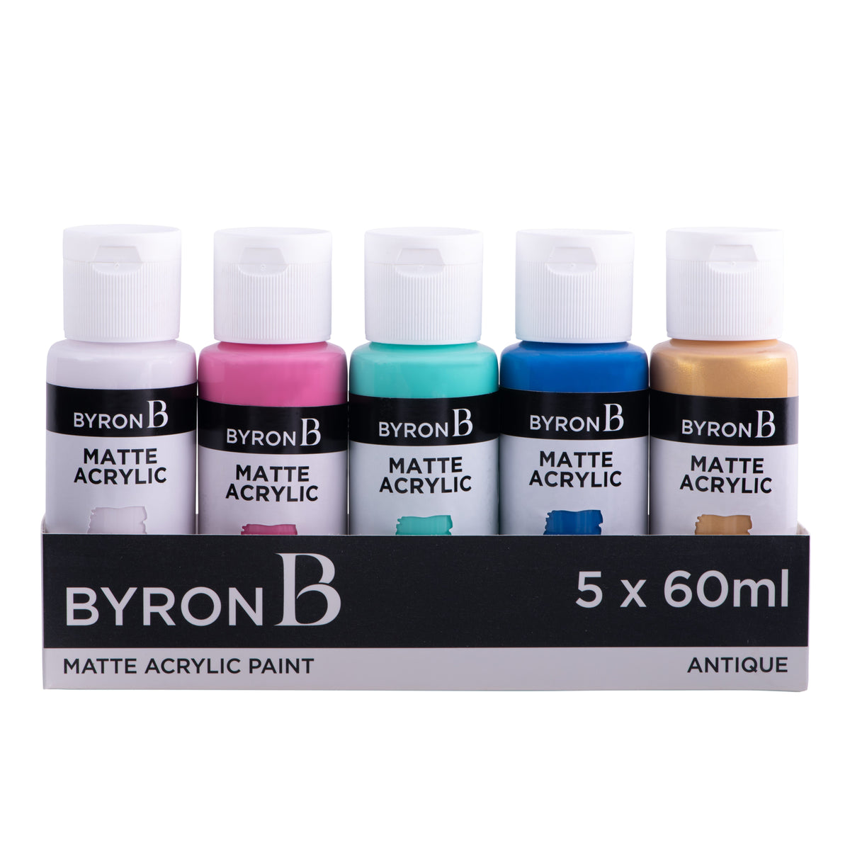 Byron Matte Acrylic Paint Antique Set 5