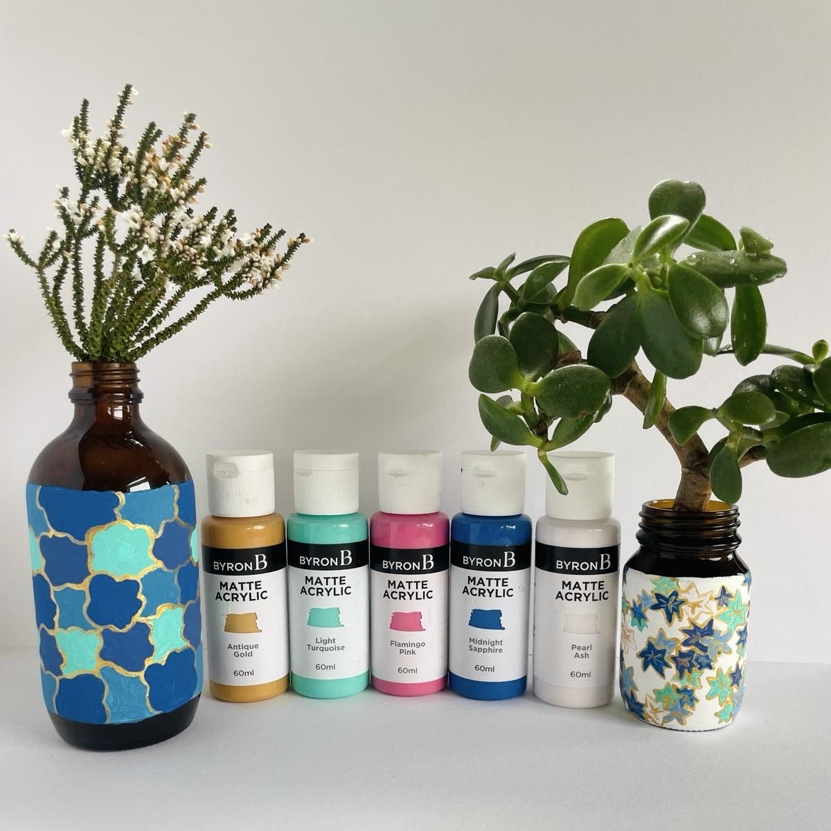 Byron Matte Acrylic Paint Antique Set 5