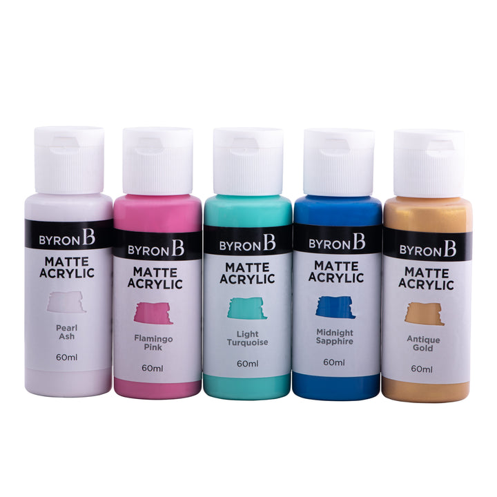 Byron Matte Acrylic Paint Antique Set 5