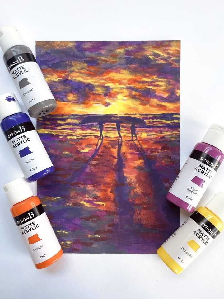 Byron Matte Acrylic Paint Twilight Set 5