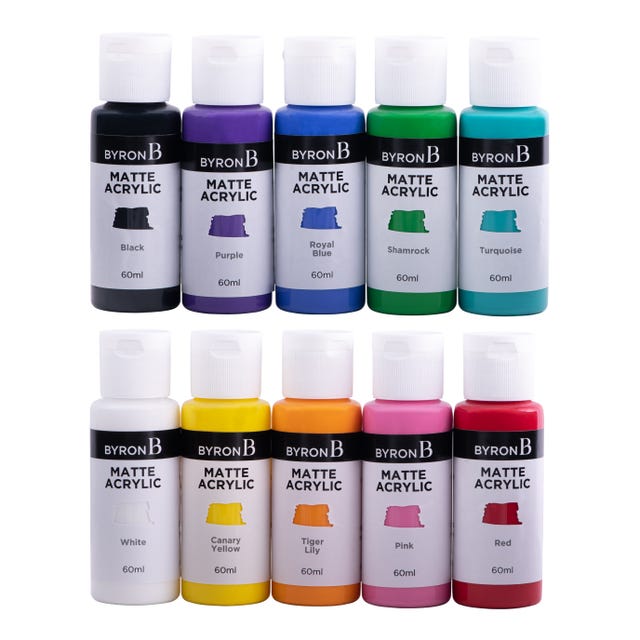 Byron Matte Acrylic Paint Classic Set 10