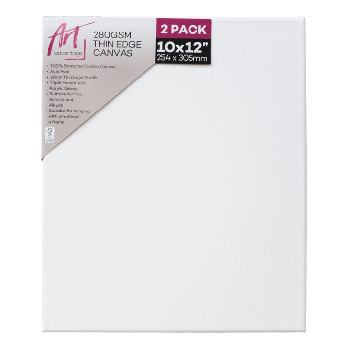 Art Advantage Thin Edge Stretched Canvas Packs
