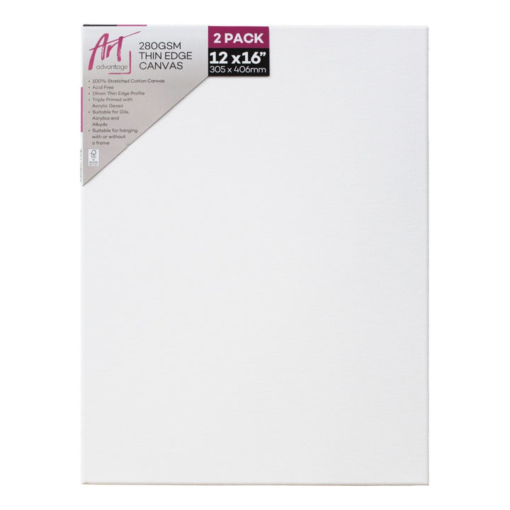 Art Advantage Thin Edge Stretched Canvas Packs