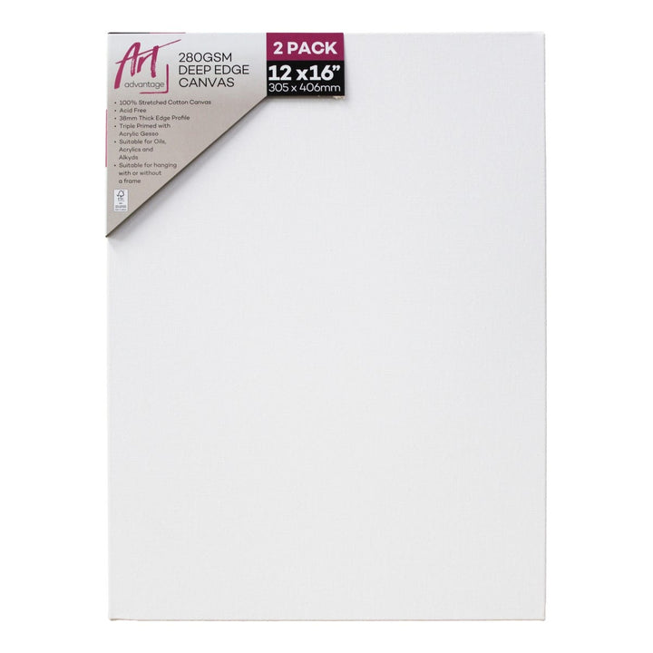 Art Advantage Thick Edge Stretched Canvas Packs