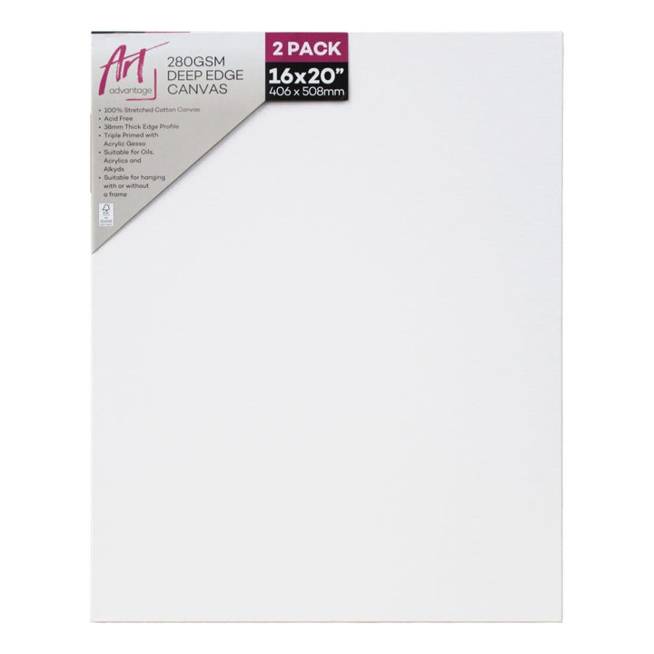 Art Advantage Thick Edge Stretched Canvas Packs