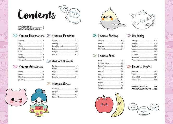 10 Step Drawing Kawaii Book