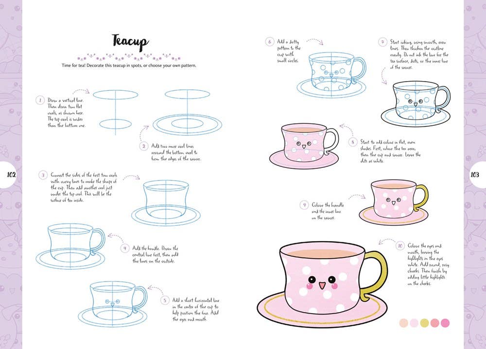 10 Step Drawing Kawaii Book