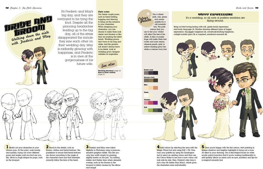 Super Cute Manga Chibis To Draw And Paint Book