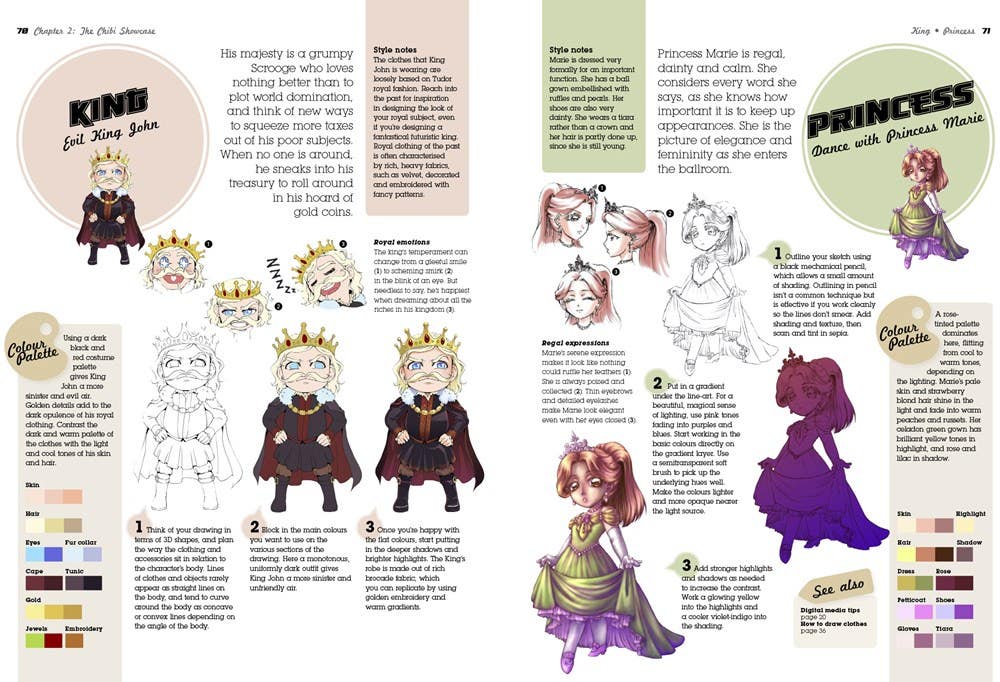 Super Cute Manga Chibis To Draw And Paint Book