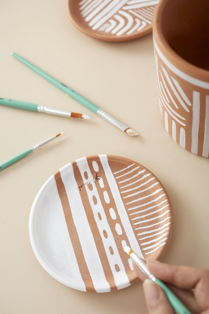 Pebeo Gold Taklon Assorted Brush Pack 8