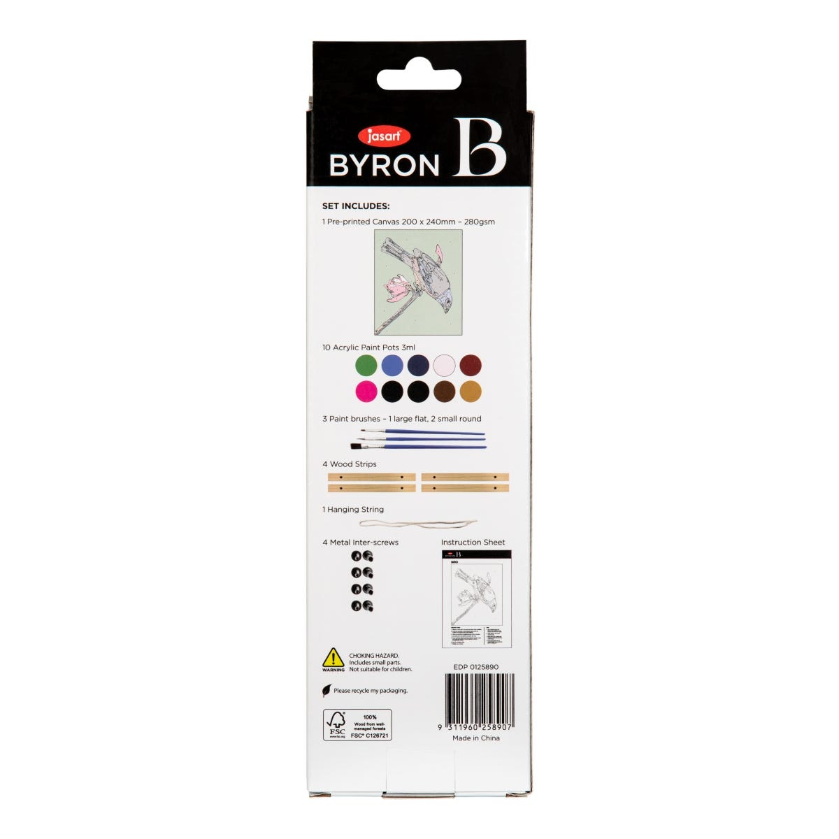 Jasart Paint by Numbers Bird Kit