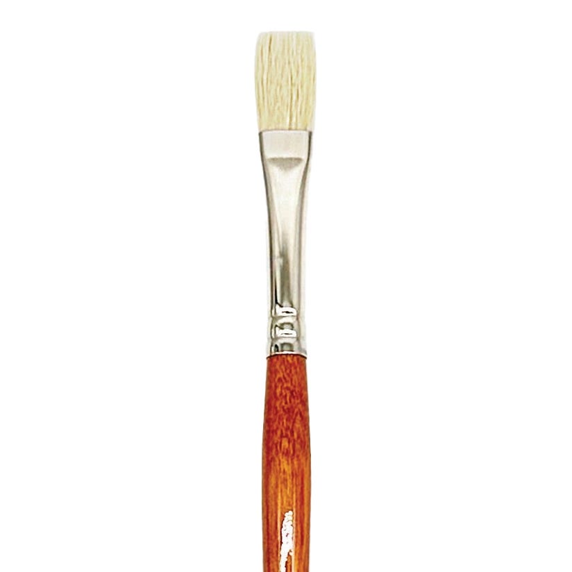 Dynasty Blanca Synthetic Hog Flat Brushes