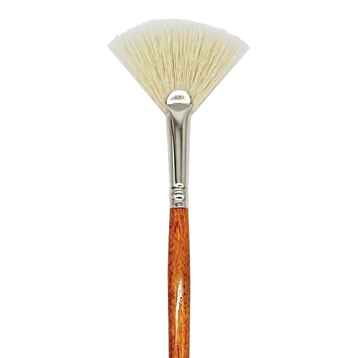 Dynasty Blanca Synthetic Hog Fan Brush