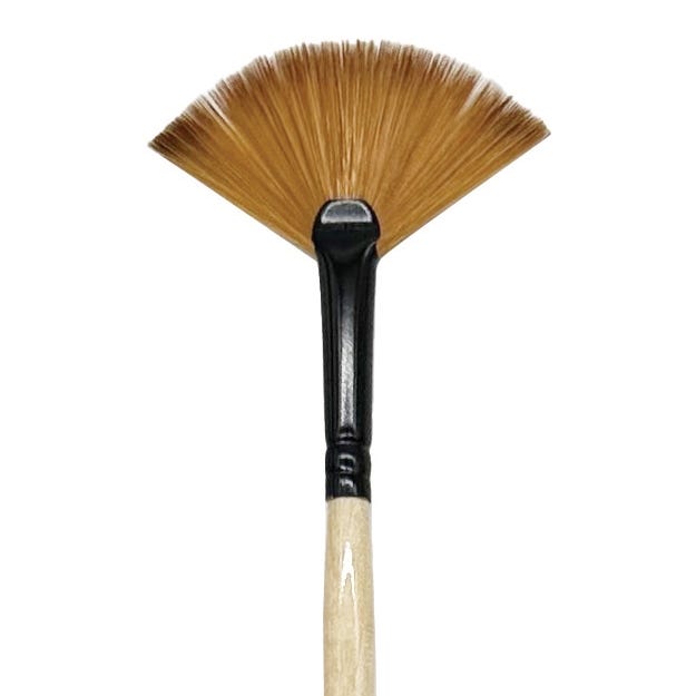 Dynasty Black Gold Synthetic Fan Brush