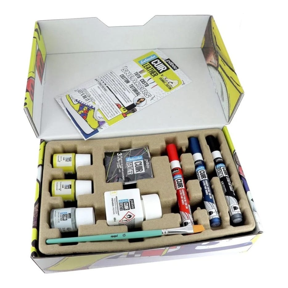 Pebeo Setacolor Leather Sneaker Custom Box Set