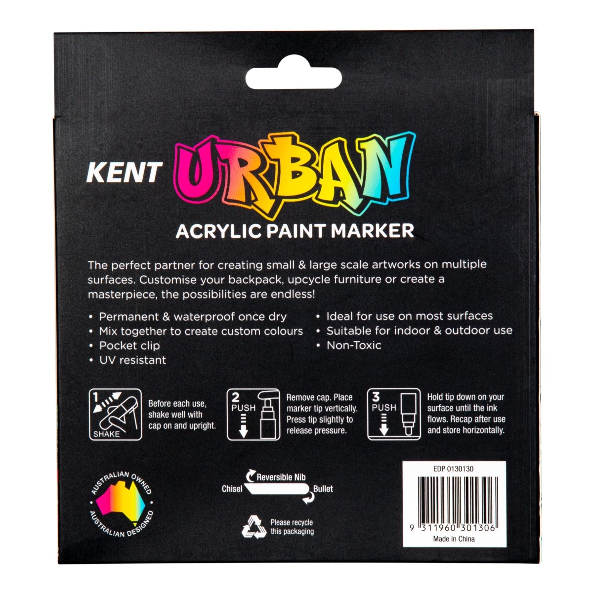 Kent Urban Paint Marker 6mm Nib Neutral Set 8
