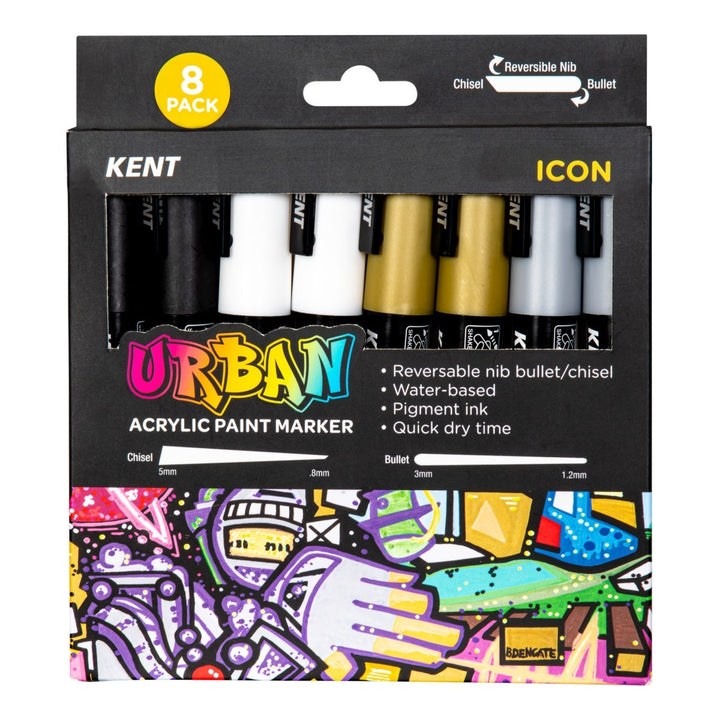 Kent Urban Paint Marker 6mm Nib Icon Sets