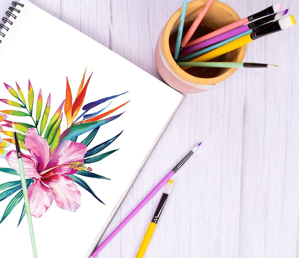 Byron Pastel Synthetic Brush Set 20
