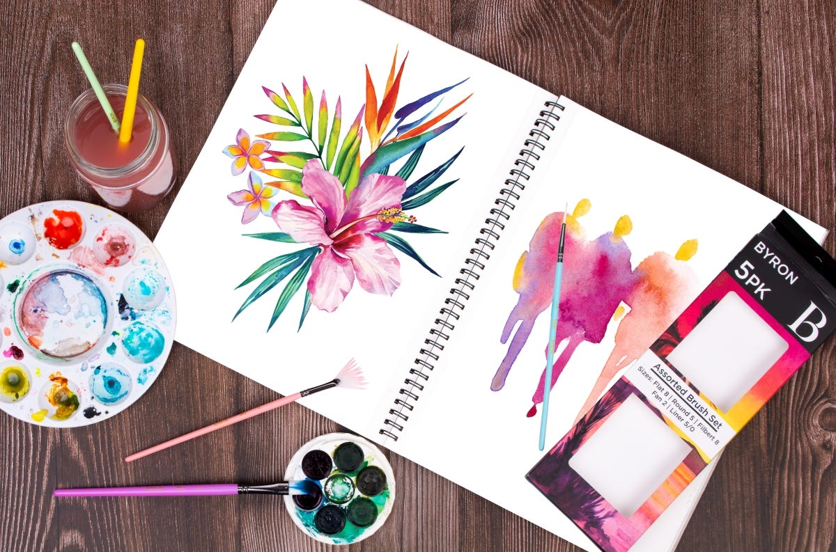 Byron Pastel Synthetic Brush Sets of 5