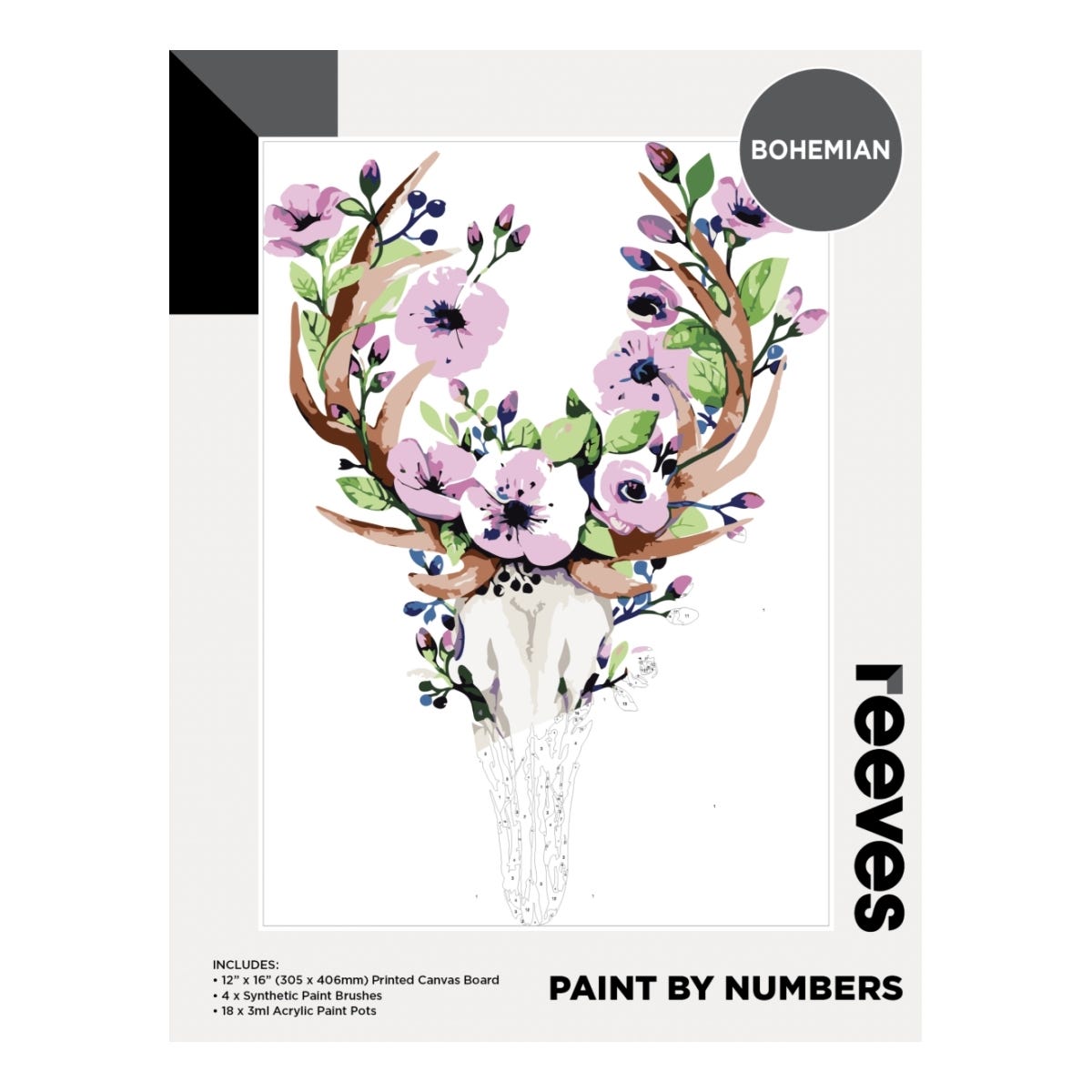 Reeves Artist Acrylic Paint by Numbers Bohemian