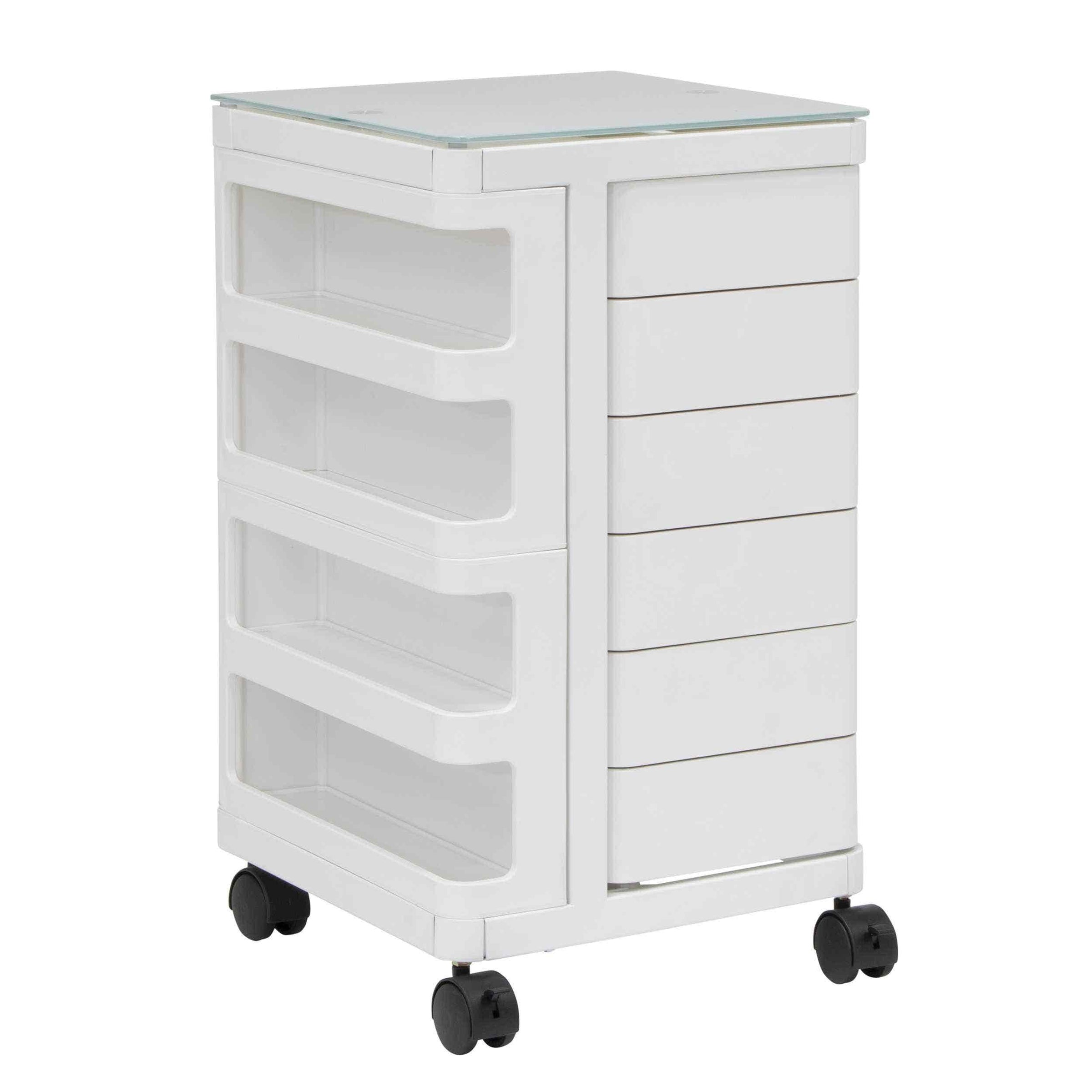 Artfusion Kubx Mobile Storage Cart White