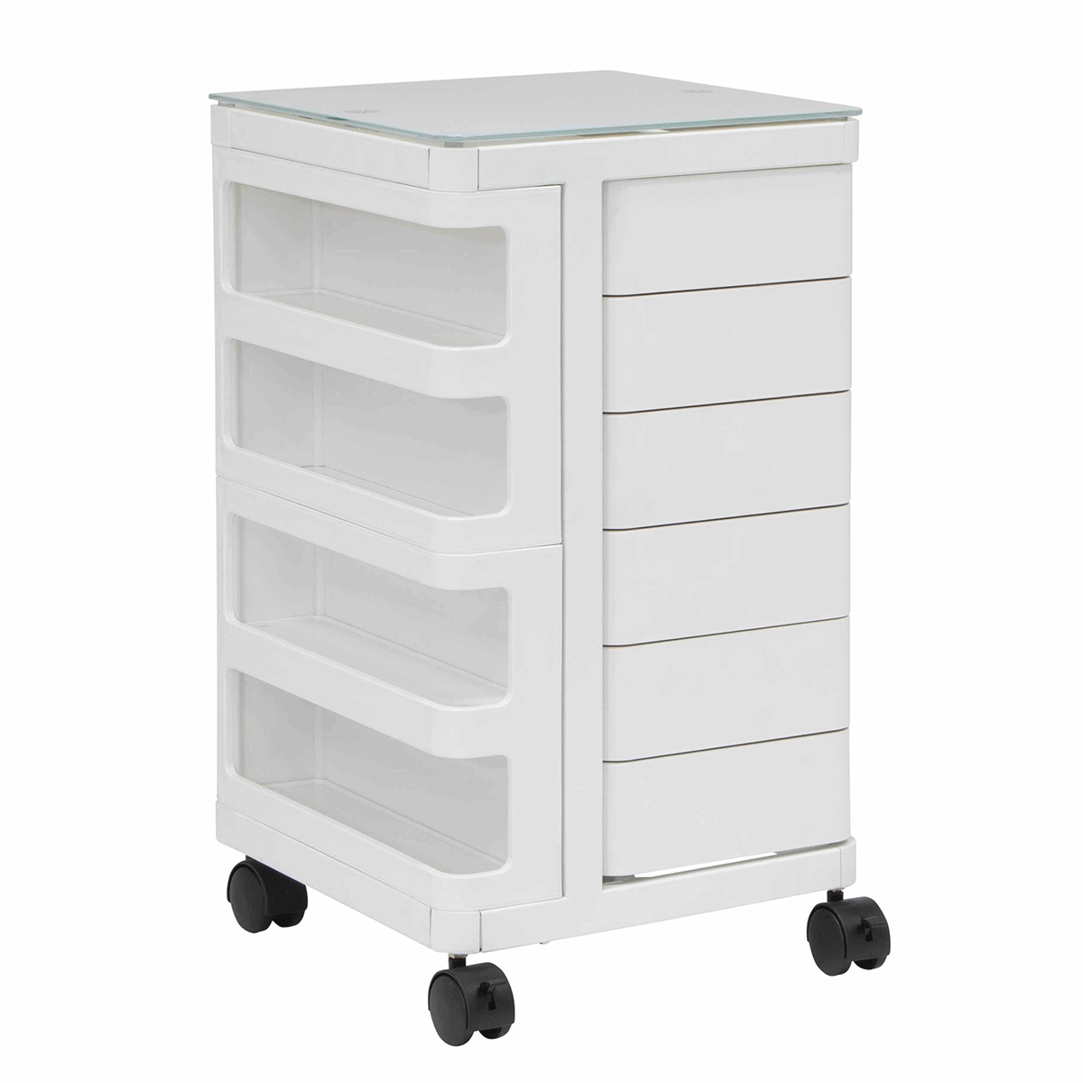 Artfusion Kubx Mobile Storage Cart White