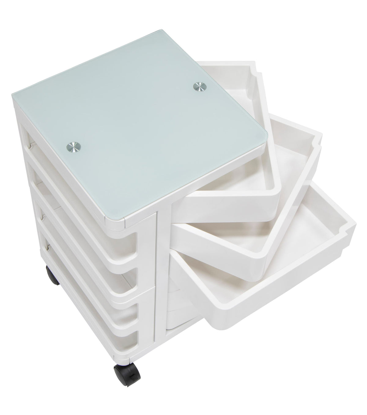 Artfusion Kubx Mobile Storage Cart White