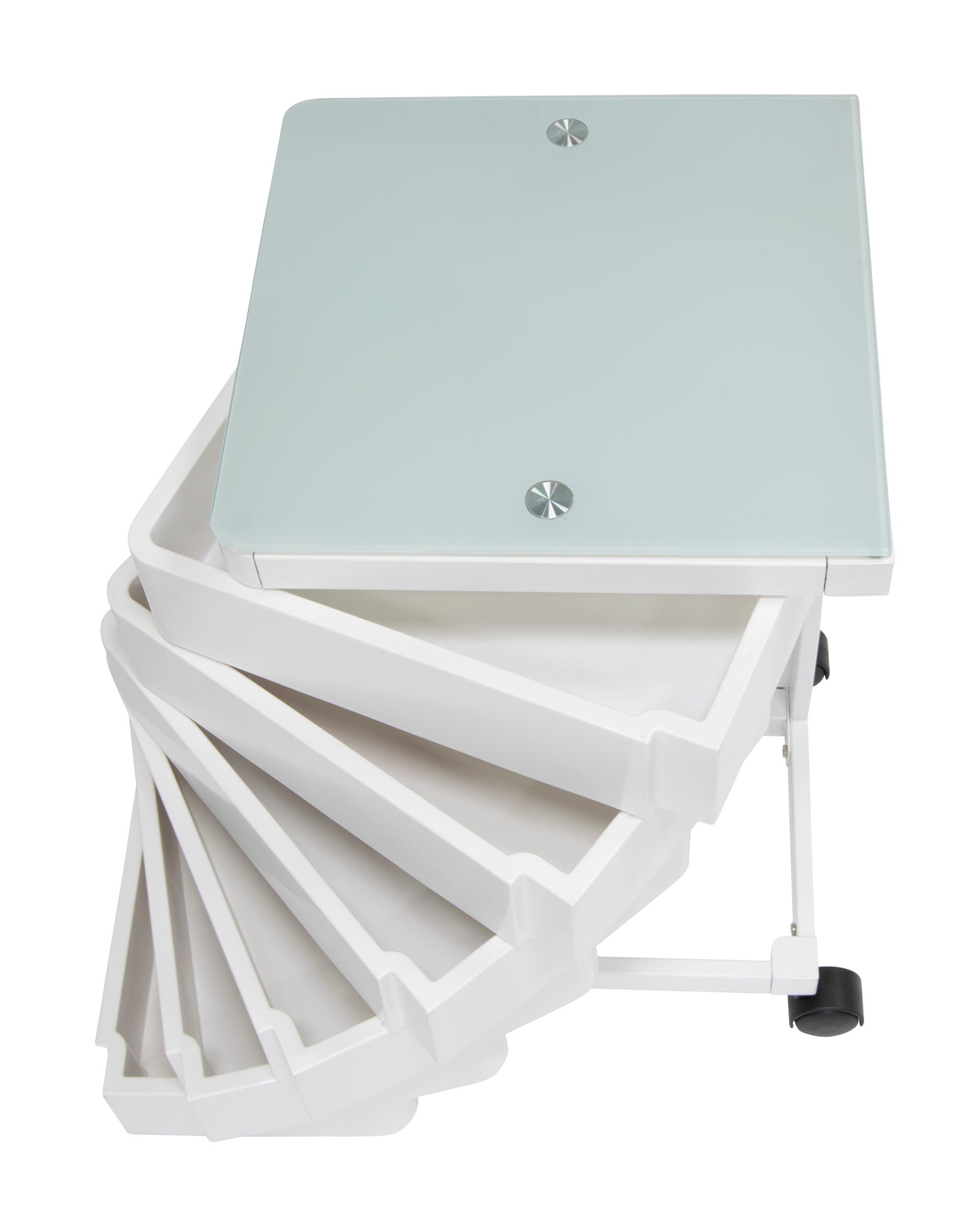 Artfusion Kubx Mobile Storage Cart White