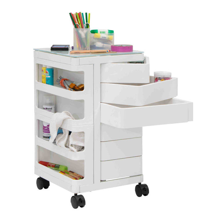 Artfusion Kubx Mobile Storage Cart White