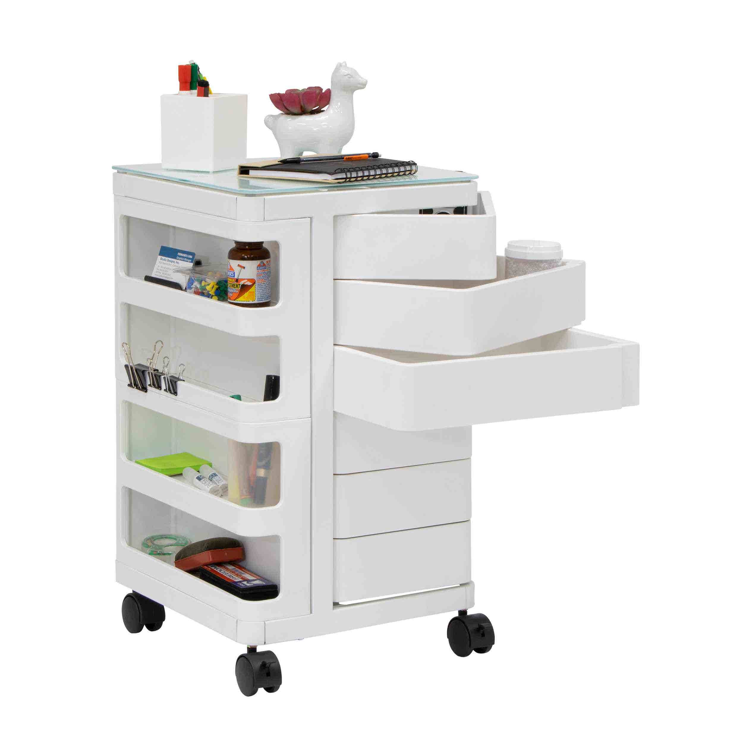 Artfusion Kubx Mobile Storage Cart White