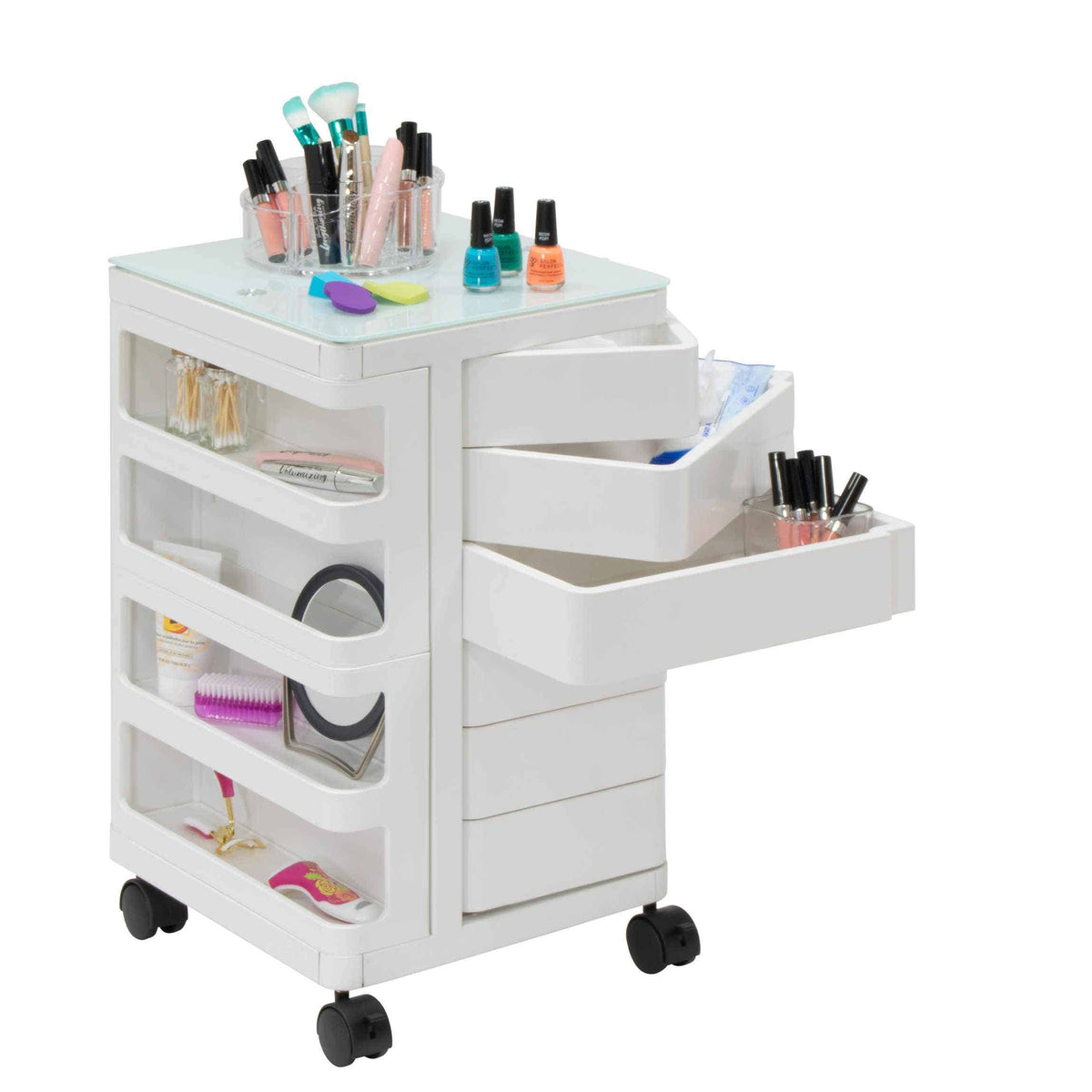 Artfusion Kubx Mobile Storage Cart White