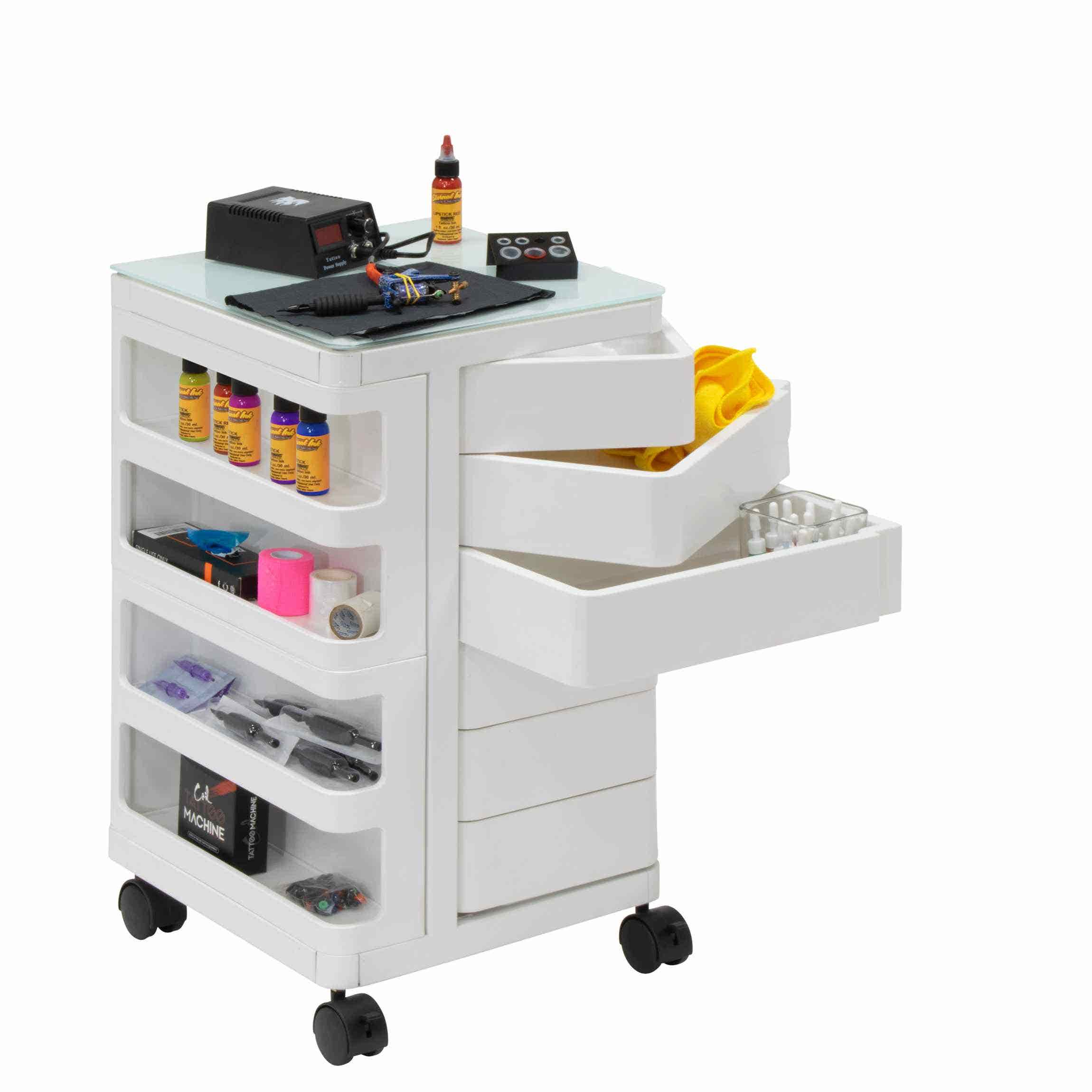 Artfusion Kubx Mobile Storage Cart White