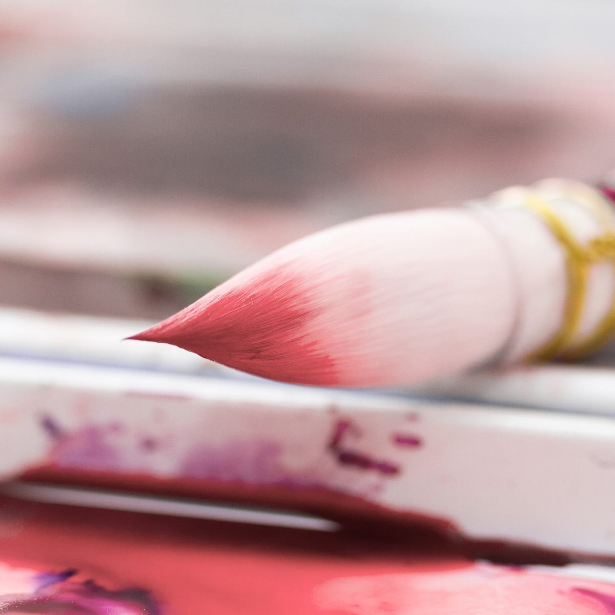 Da Vinci Pretty Pink 494 Synthetic Watercolour Brush #2