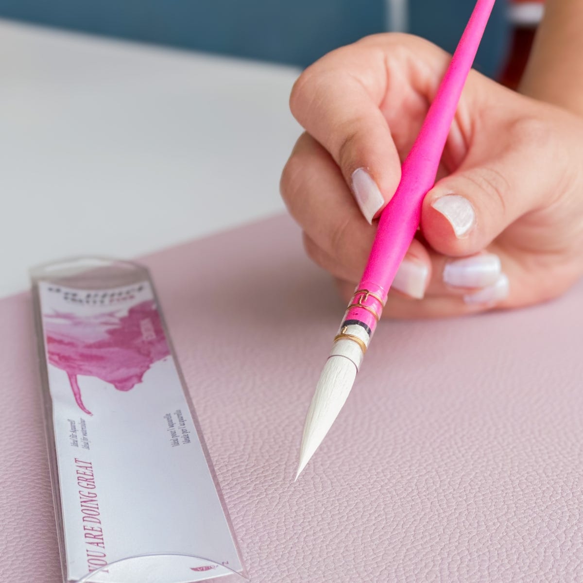 Da Vinci Pretty Pink 494 Synthetic Watercolour Brush #2