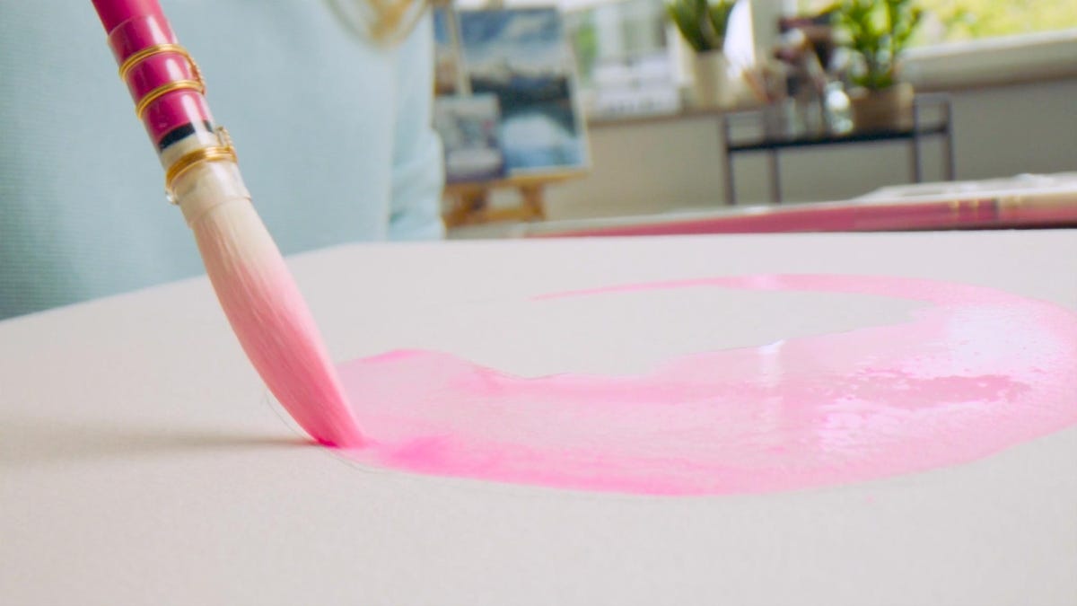 Da Vinci Pretty Pink 494 Synthetic Watercolour Brush #2