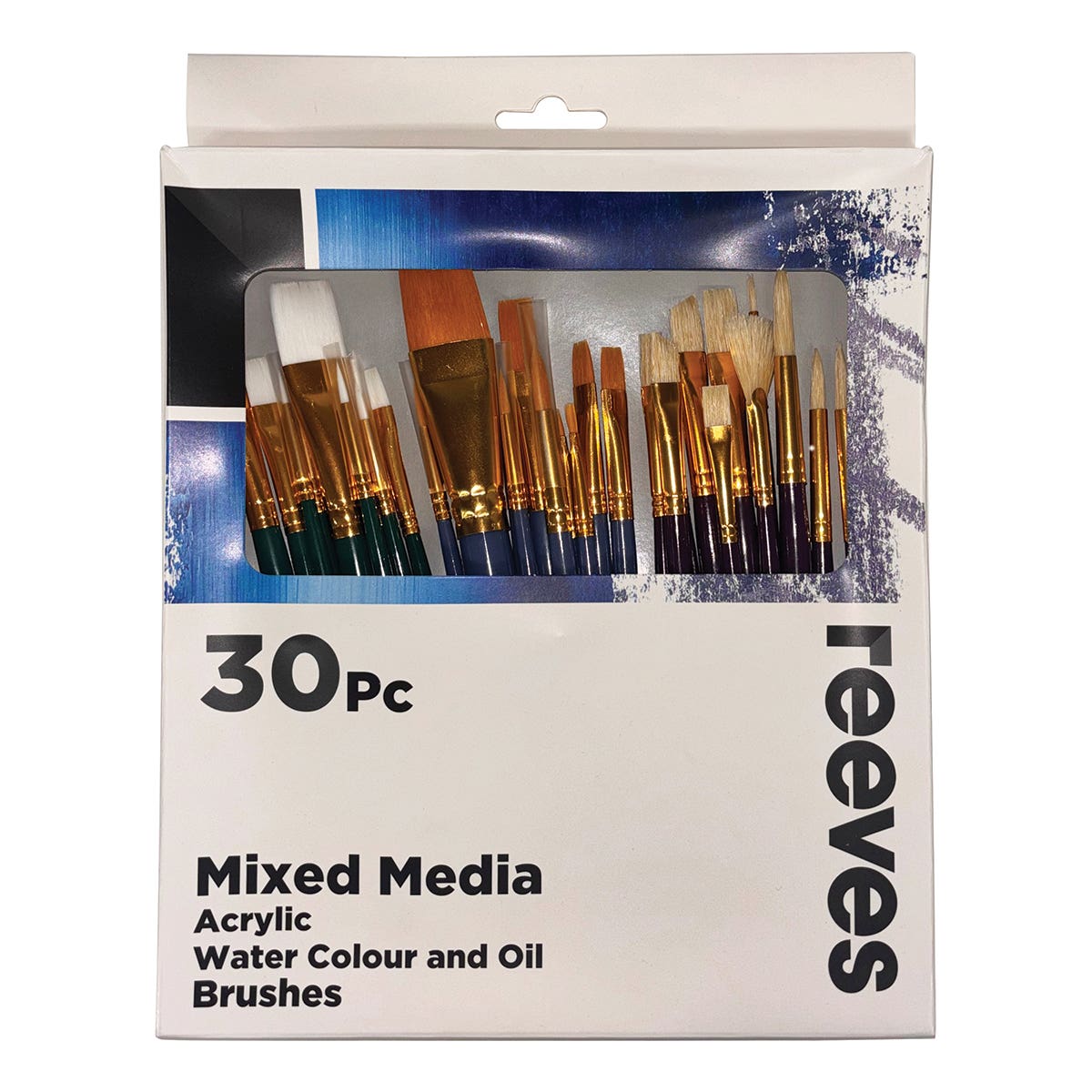 Reeves Mixed Media Assorted Brush Set 30