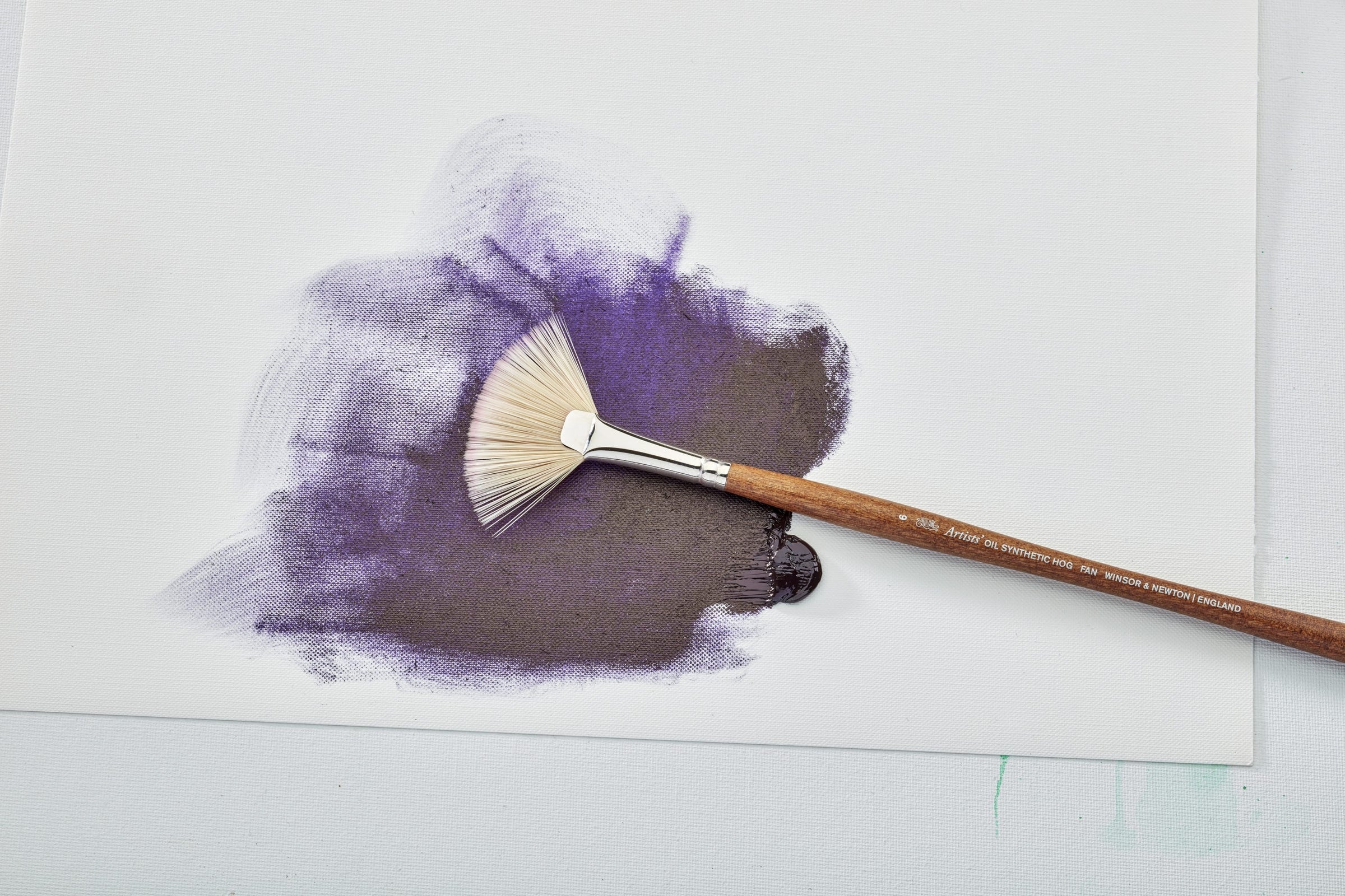 Winsor & Newton Artists' Oil Synthetic Hog Fan Brush #6