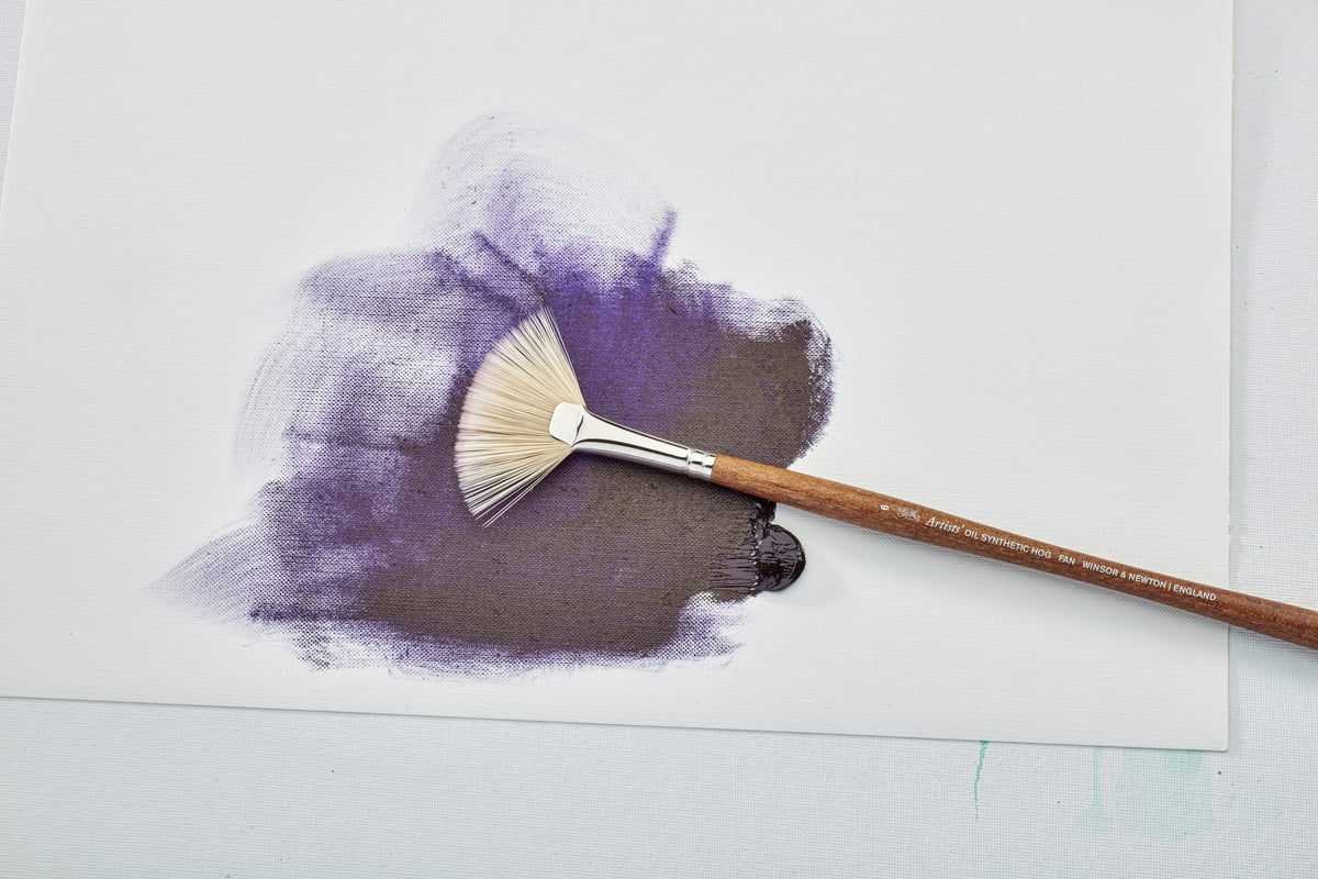 Winsor & Newton Artists' Oil Synthetic Hog Fan Brush #6