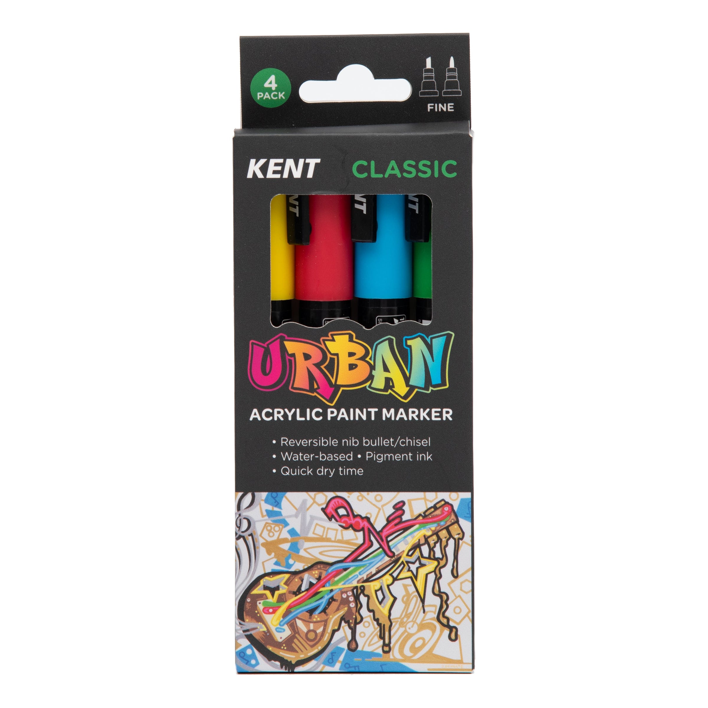 Kent Urban Paint Marker 3mm Nib Classic Sets